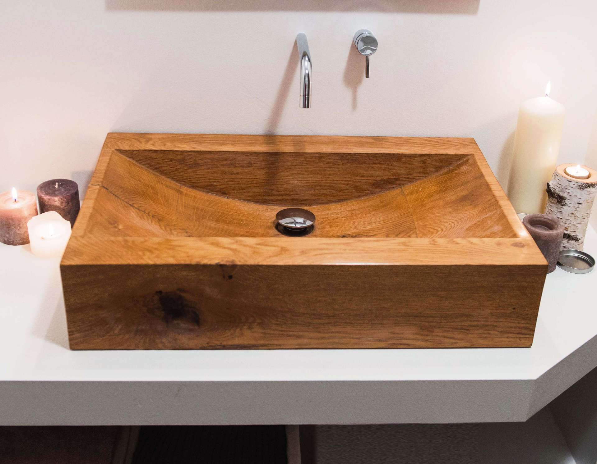 Logotowood - Cube oak sink5